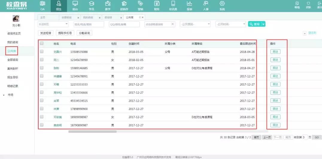 校盈易招生crm